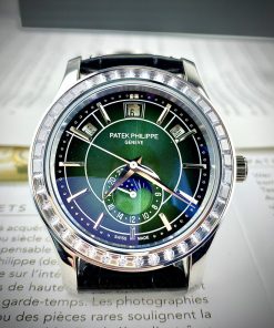 Đồng hồ Patek Philippe 5205R nam mặt xanh fake cao cấp 40mm