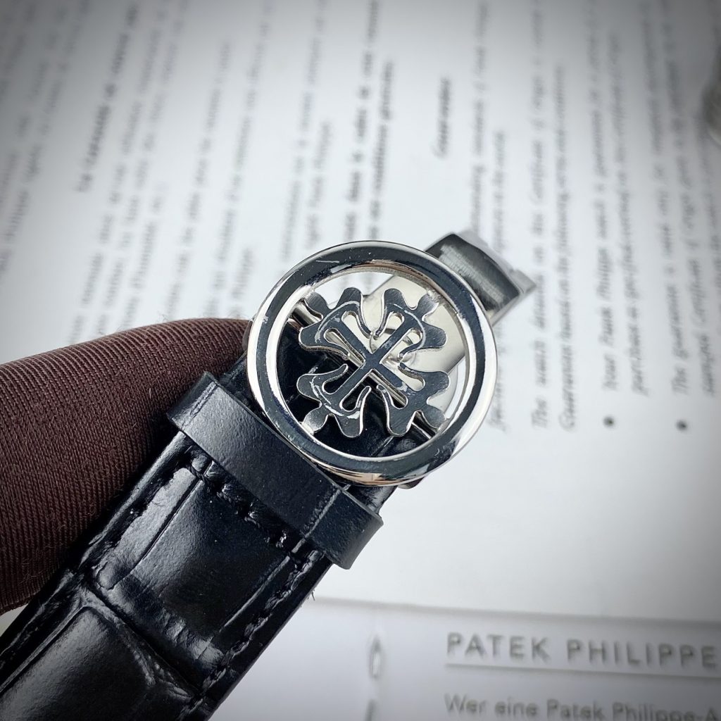 Đồng hồ Patek Philippe 5205R nam mặt xanh fake cao cấp 40mm