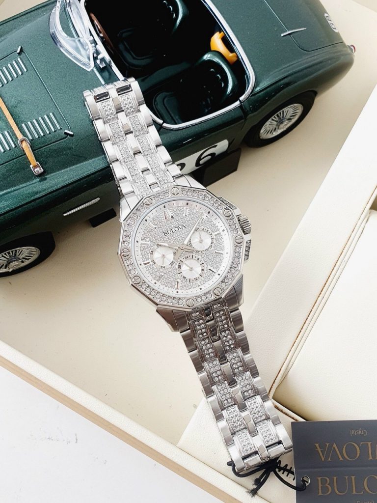 Đồng Hồ Bulova 96C002 Nam Đính Đá Like Auth 42mm (2)