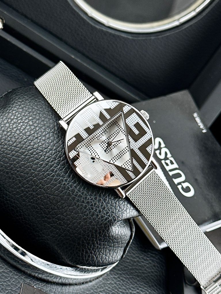 Đồng Hồ Guess GW0527l1 Nữ Dây Mesh Silver Like Auth 36mm (2)