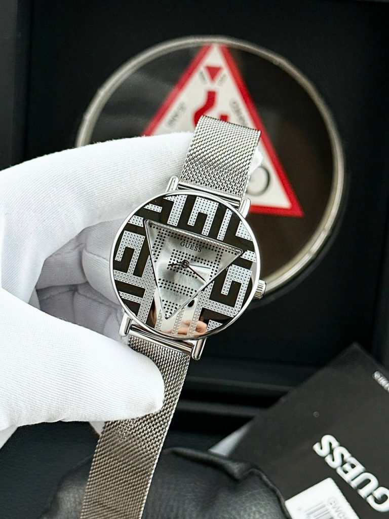 Đồng Hồ Guess GW0527l1 Nữ Dây Mesh Silver Like Auth 36mm (2)