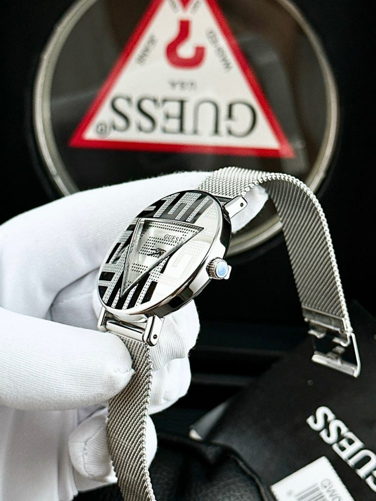 Đồng Hồ Guess GW0527l1 Nữ Dây Mesh Silver Like Auth 36mm (2)