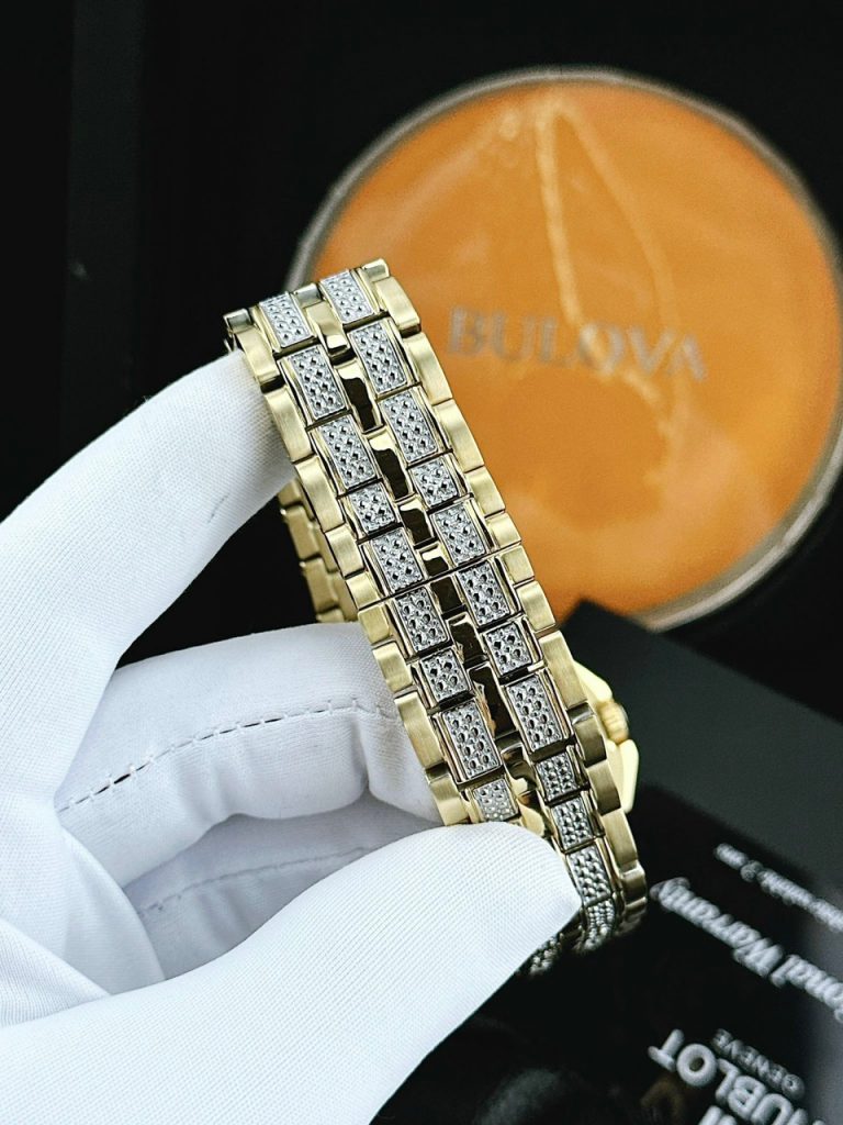 Đồng Hồ Nam Bulova 96C126 Đính Đá Like Auth 42mm (2)
