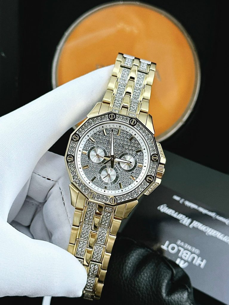 Đồng Hồ Nam Bulova 96C126 Đính Đá Like Auth 42mm (2)