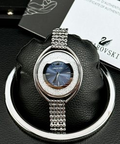 Đồng Hồ Swarovski Crystalline Oval Silver Nữ Dây Kim Loại 36mm (2)