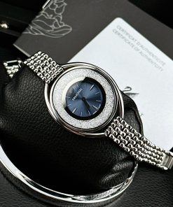 Đồng Hồ Swarovski Crystalline Oval Silver Nữ Dây Kim Loại 36mm (2)