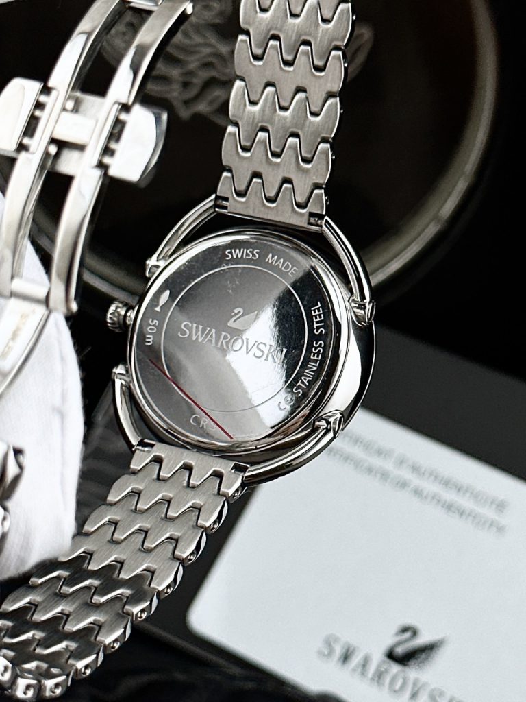 Đồng hồ Swarovski Crystalline Nữ Dây Kim Loại Like Auth 35mm (2)