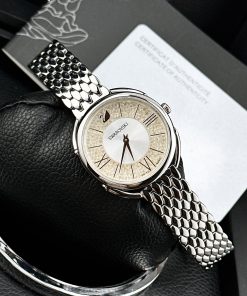 Đồng hồ Swarovski Crystalline Nữ Dây Kim Loại Like Auth 35mm (2)