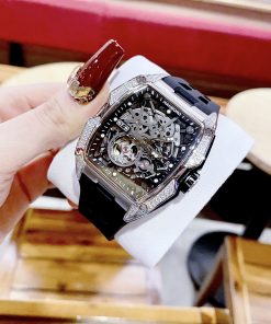 Đồng hồ chính hãng Hanboro By Huboler nam máy lộ cơ 40x48mm (2)