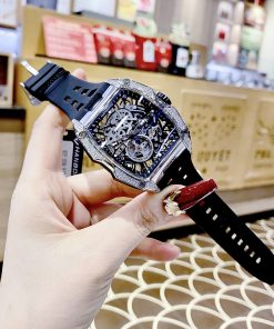 Đồng hồ chính hãng Hanboro By Huboler nam máy lộ cơ 40x48mm (7)