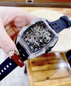 Đồng hồ chính hãng Hanboro By Huboler nam máy lộ cơ 40x48mm (8)