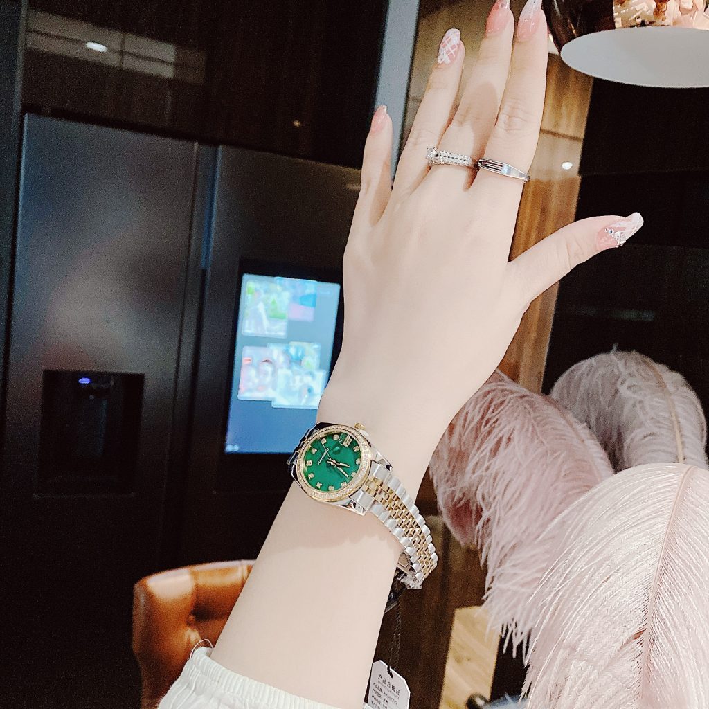 Đồng hồ nữ Hanboro By Huboler đính đá chính hãng 32mm (3)