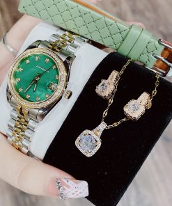 Đồng hồ nữ Hanboro By Huboler đính đá chính hãng 32mm (7)