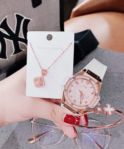 Đồng hồ nữ chính hãng Hanboro đính full đá Swarovski 36mm (1)