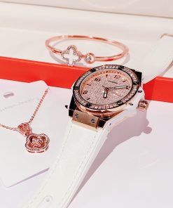 Đồng hồ nữ chính hãng Hanboro đính full đá Swarovski 36mm (2)