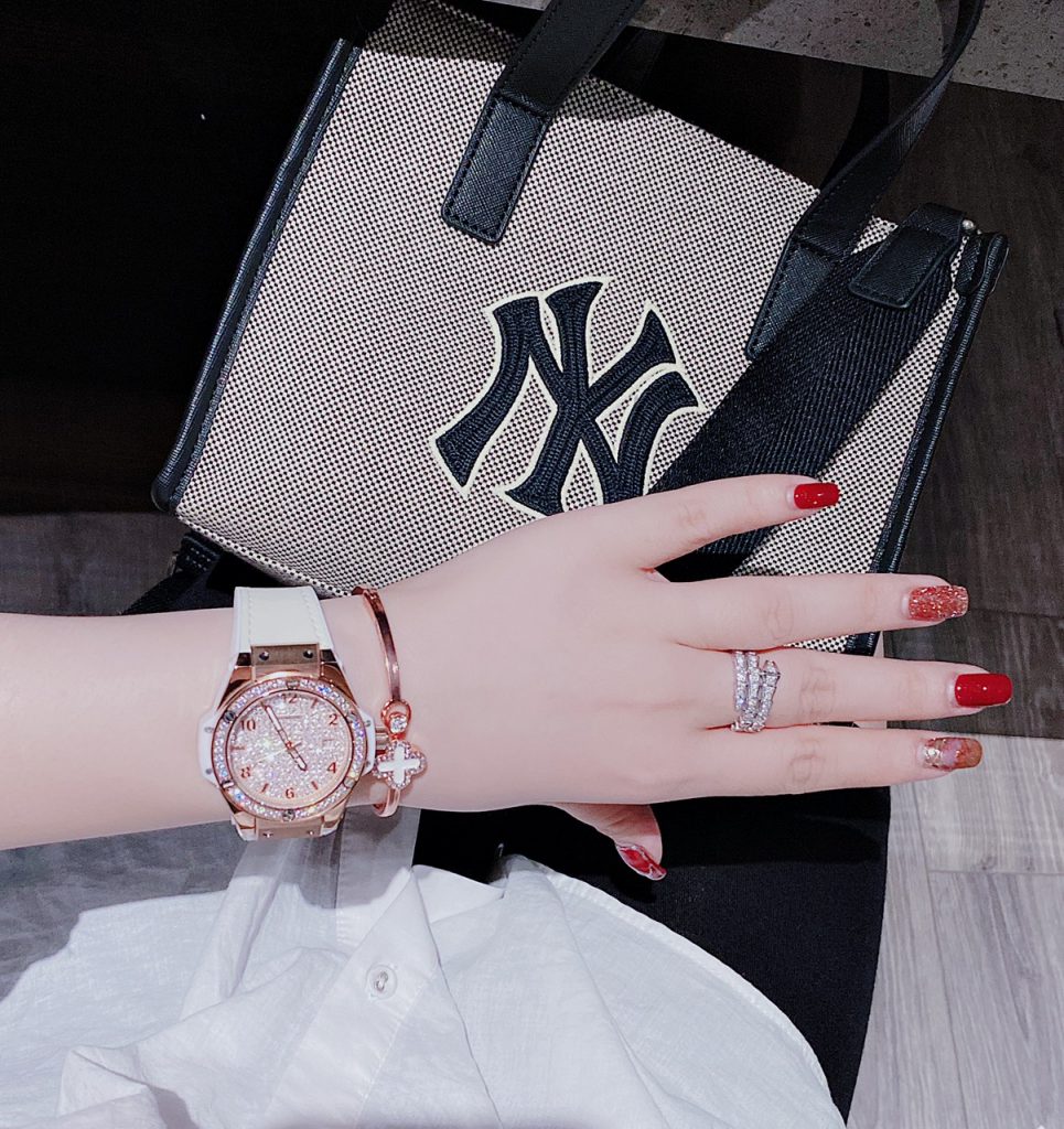 Đồng hồ nữ chính hãng Hanboro đính full đá Swarovski 36mm (8)