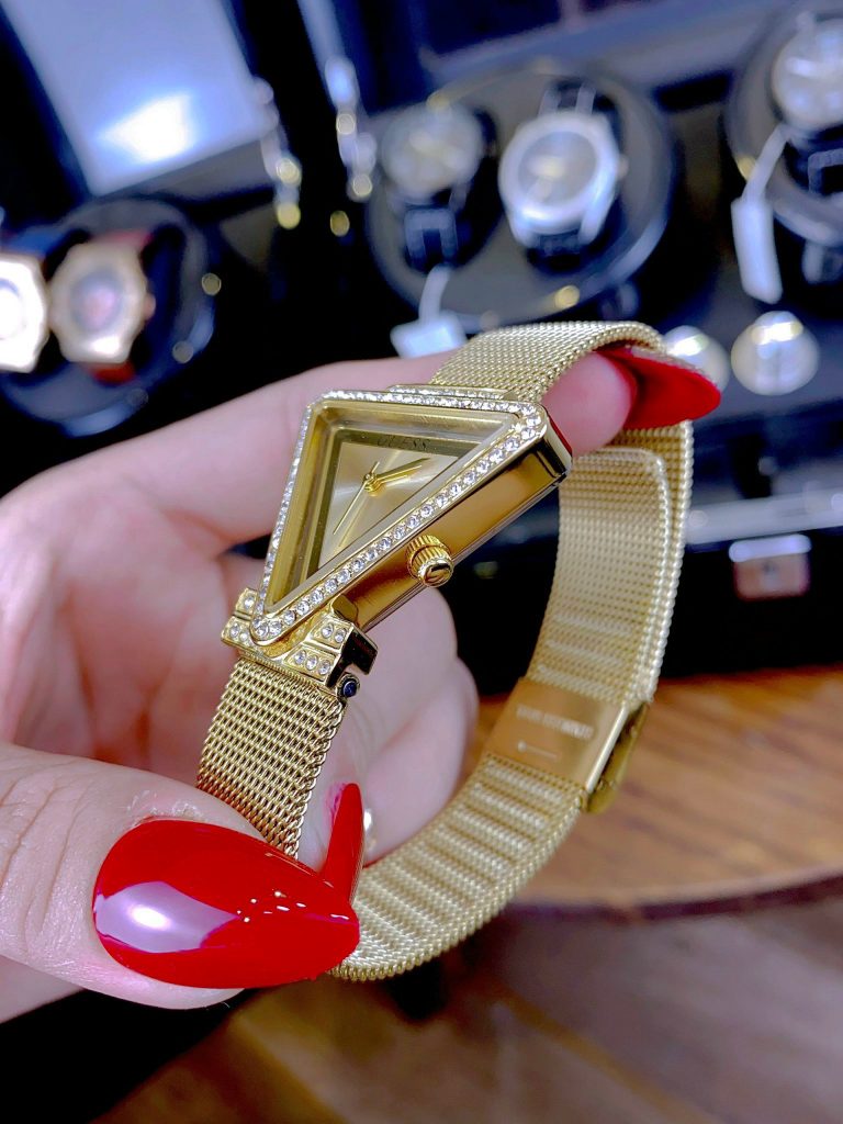 Đồng Hồ Guess Triangle Gw0508l2 Màu Gold Like Auth 34mm (2)
