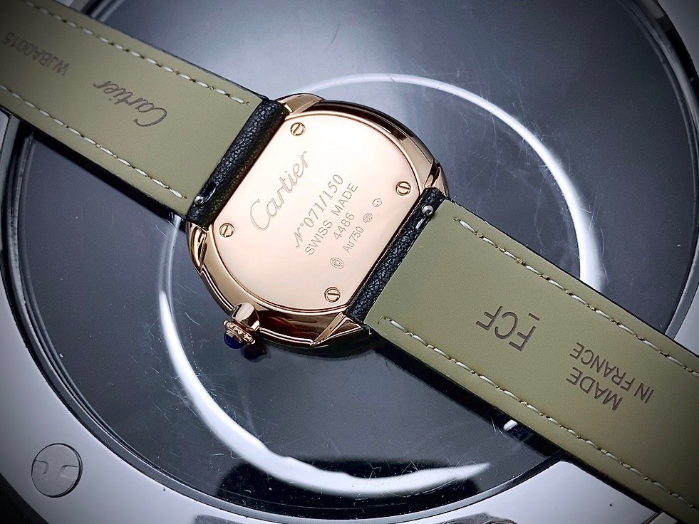 Đồng hồ Cartier Pebble Re-Edition Fake cao cấp nam màu Rose Gold 36mm (2)