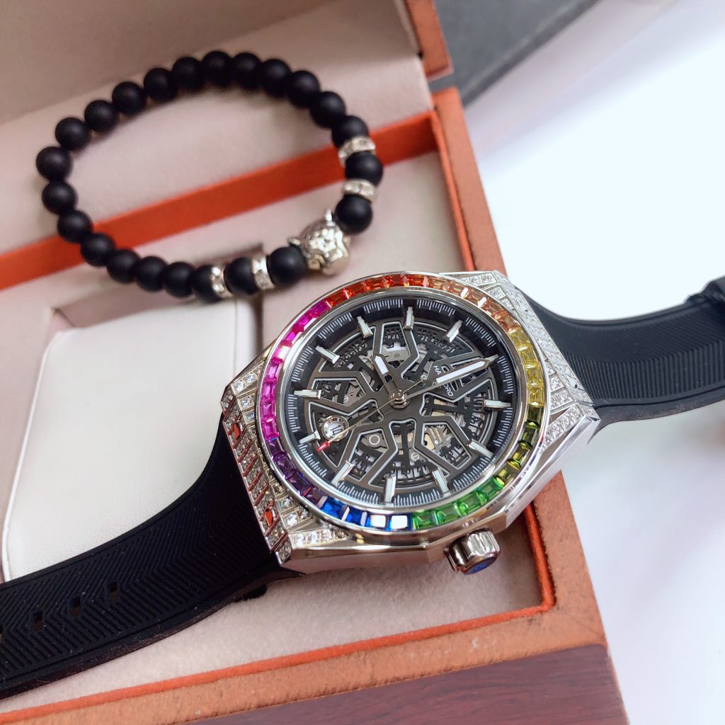 Đồng hồ Hanboro By Huboler chính hãng nam đính đá 42mm