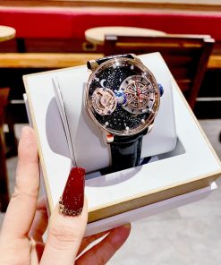 Đồng hồ Hanboro chính hãng màu Rose Gold dải thiên hà 45mm (2)