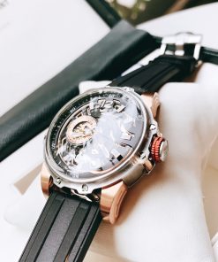 Đồng hồ Hanboro chính hãng nam dây cao su 44mm (2)