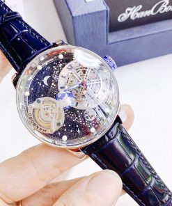 Đồng hồ Hanboro chính hãng nam mặt dải thiên hà 45mm (2)