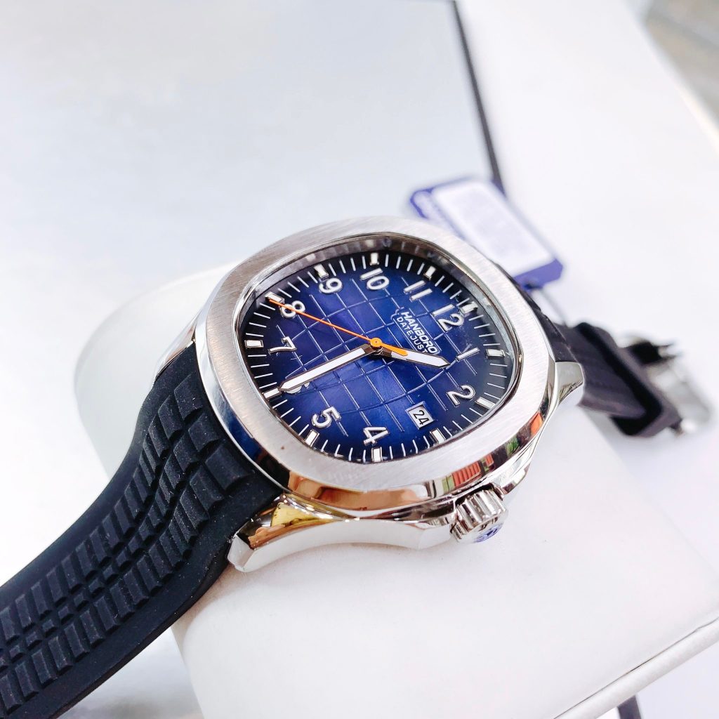 Đồng hồ Hanboro chính hãng nam mặt xanh 40mm (2)