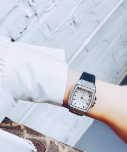 Đồng hồ Hanboro chính hãng nữ mặt đính đá Swarovski 36mm (2)
