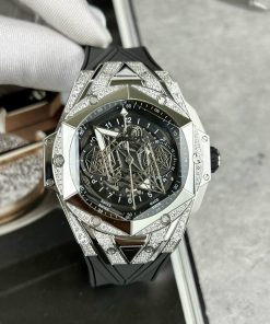 Đồng hồ Hublot Big Bang Sang Bleu II Replica đính đá 44mm (1)