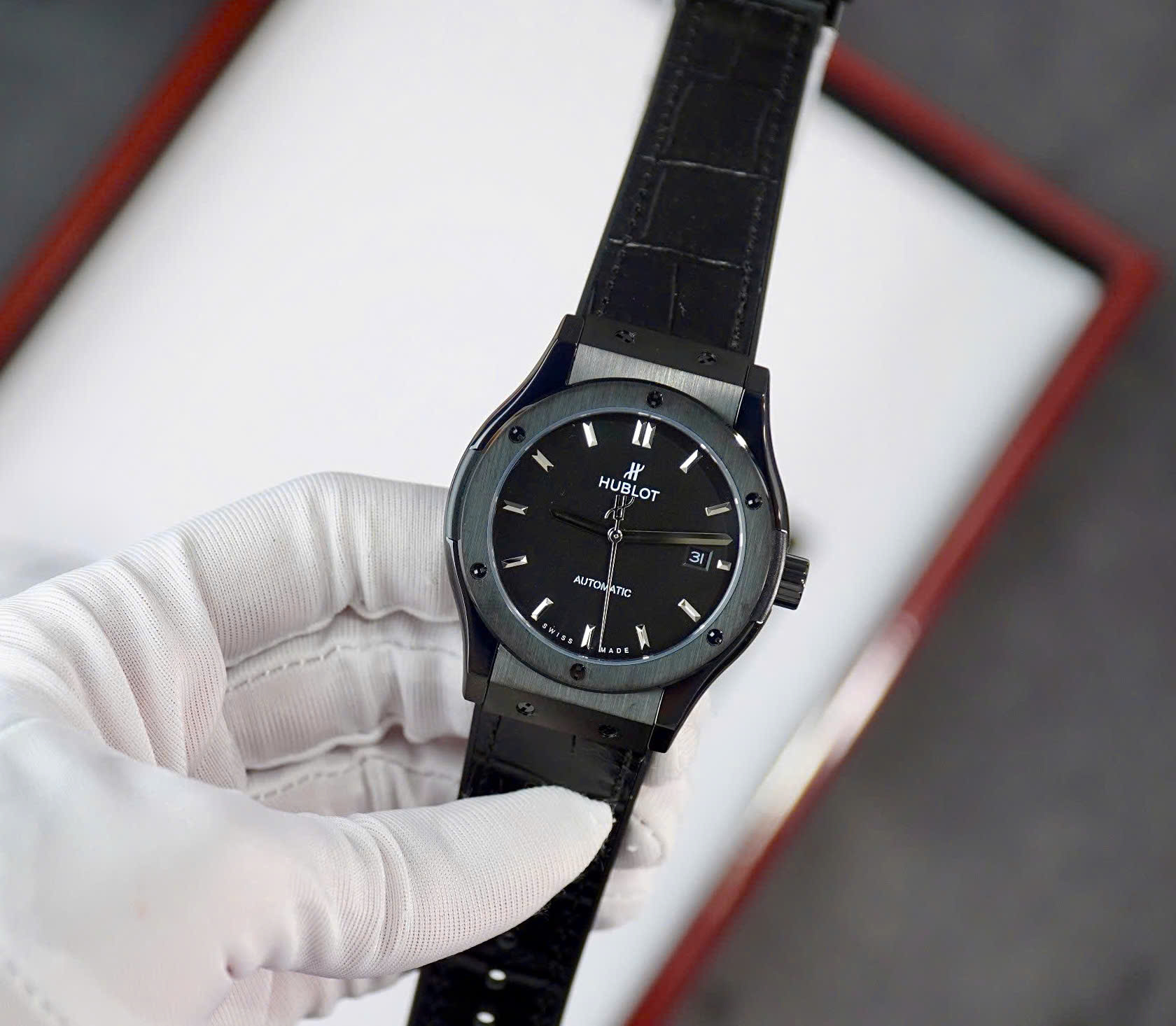 Đồng hồ Hublot Classic Fusion nam full đen siêu cấp máy cơ Nhật Bản ZF - DWatch H03 (5) Đồng hồ Hublot Classic Fusion nam full đen siêu cấp máy cơ Nhật Bản ZF - DWatch H03