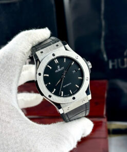 Đồng hồ Hublot nam dây da bọc cao su Hublot Classic Fusion máy cơ màu đen- Dwatch HB7