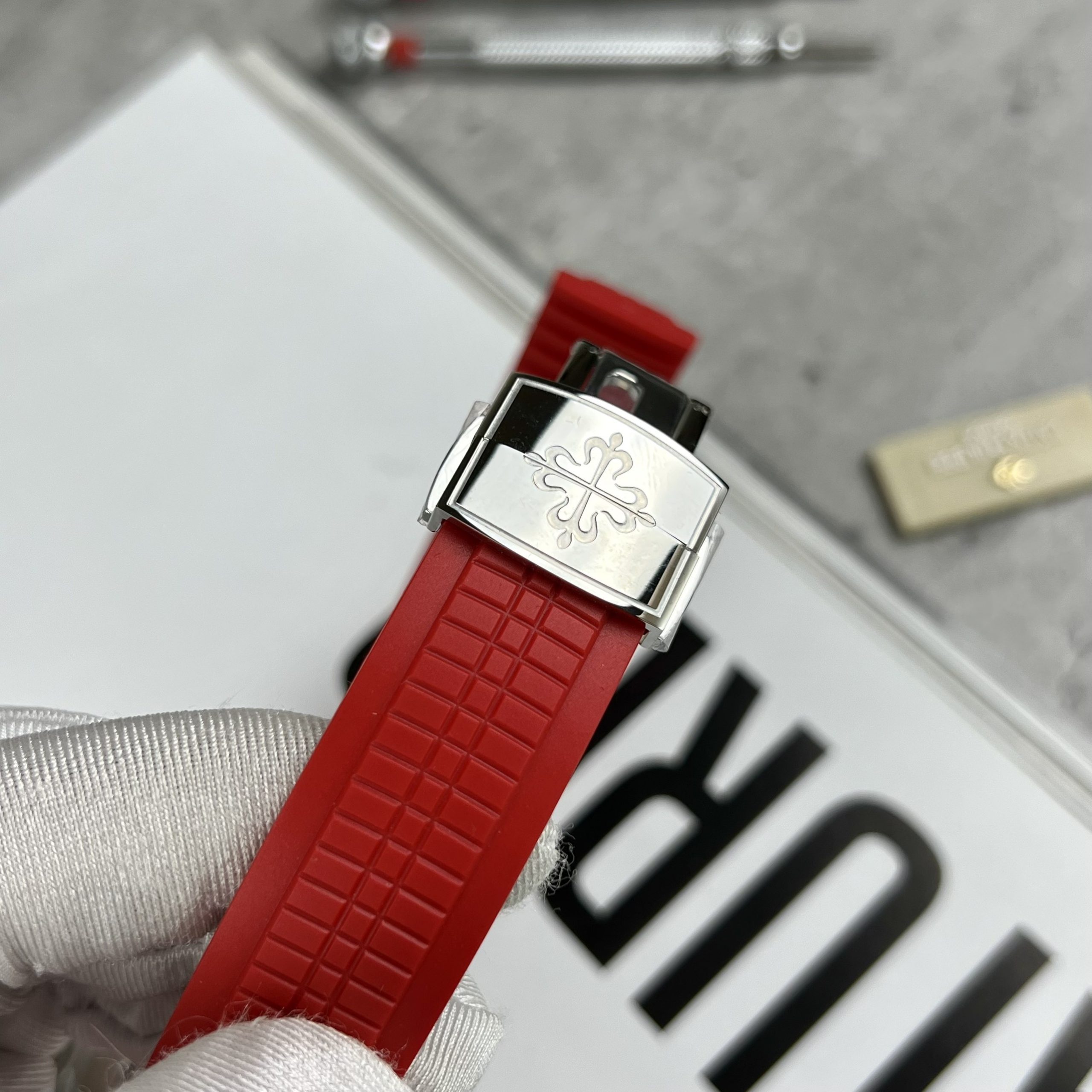 Đồng hồ Patek Philippe Aquanaut 5167 nam dây cao su Replica 11 40mm (2) Đồng hồ Patek Philippe Aquanaut 5167 nam dây cao su Replica 11 40mm (2)