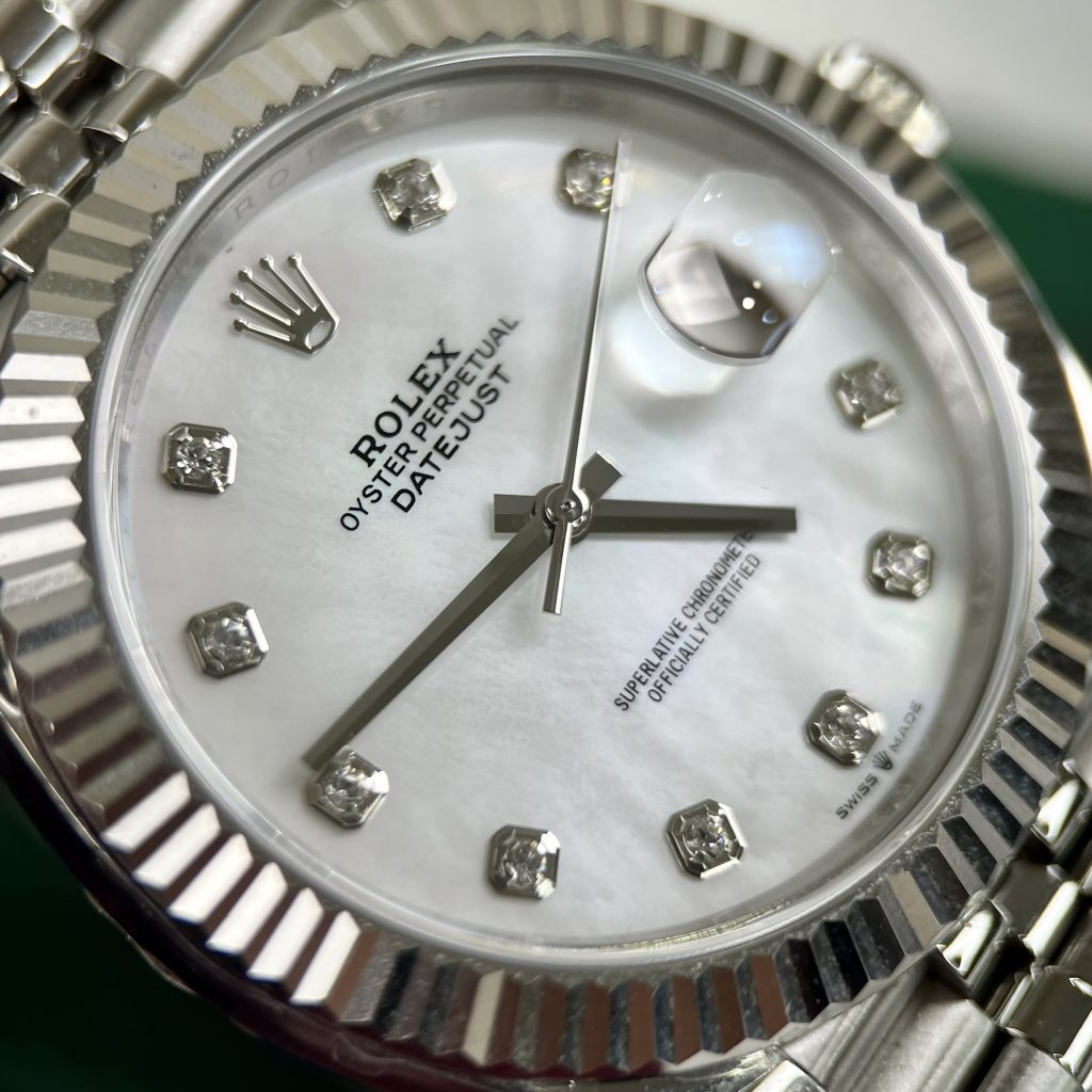 Đồng hồ Replica 11 Rolex DateJust mặt khảm xà cừ EW Factory 41mm (2)