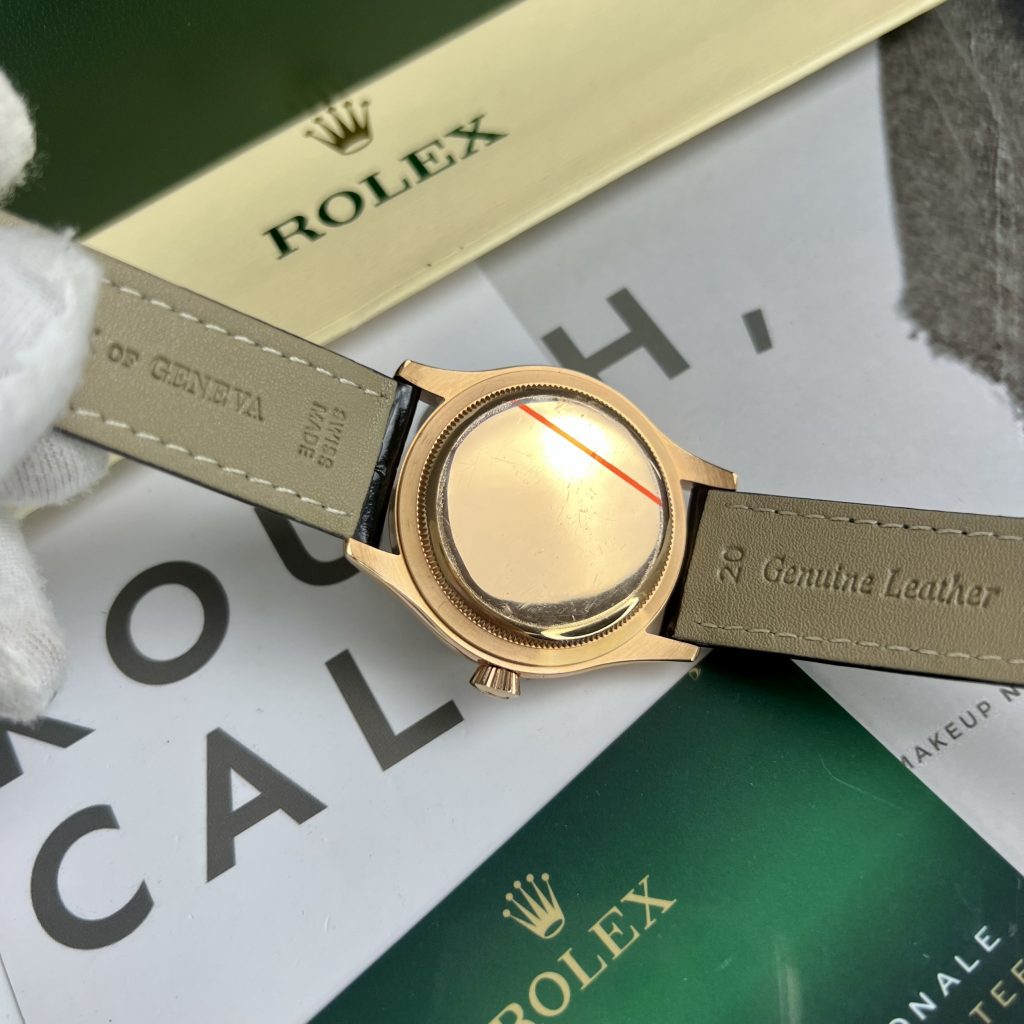 Đồng hồ Rolex Cellini nam mặt đen Replica 11 cao cấp 39mm (2)