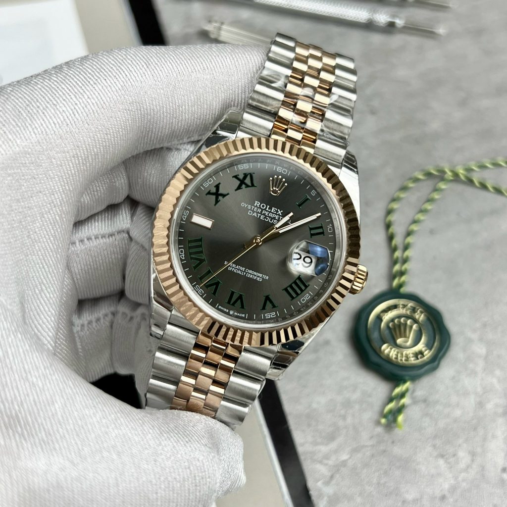 Đồng hồ Rolex DateJust nam cọc số la mã Rep 11 EW Factory 41mm (2)