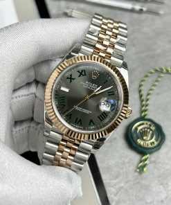 Đồng hồ Rolex DateJust nam cọc số la mã Rep 11 EW Factory 41mm (2)