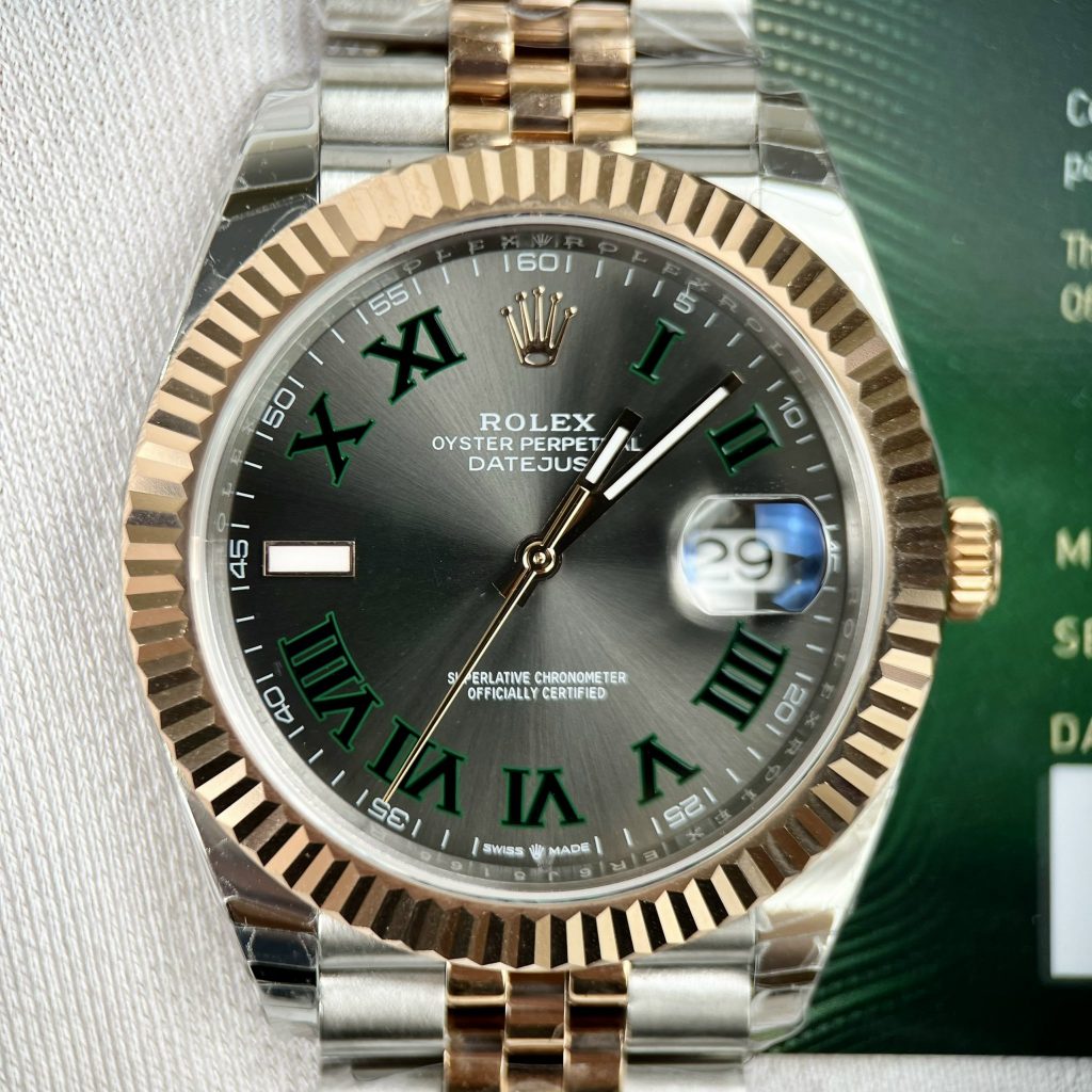 Đồng hồ Rolex DateJust nam cọc số la mã Rep 11 EW Factory 41mm (2)