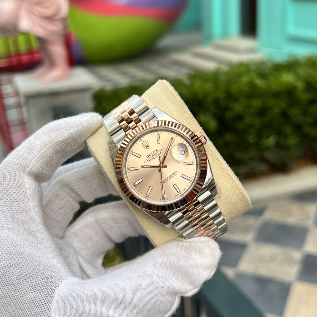 Đồng hồ Rolex DateJust nam dây kim loại Rep 11 EW Factory 41mm (2)