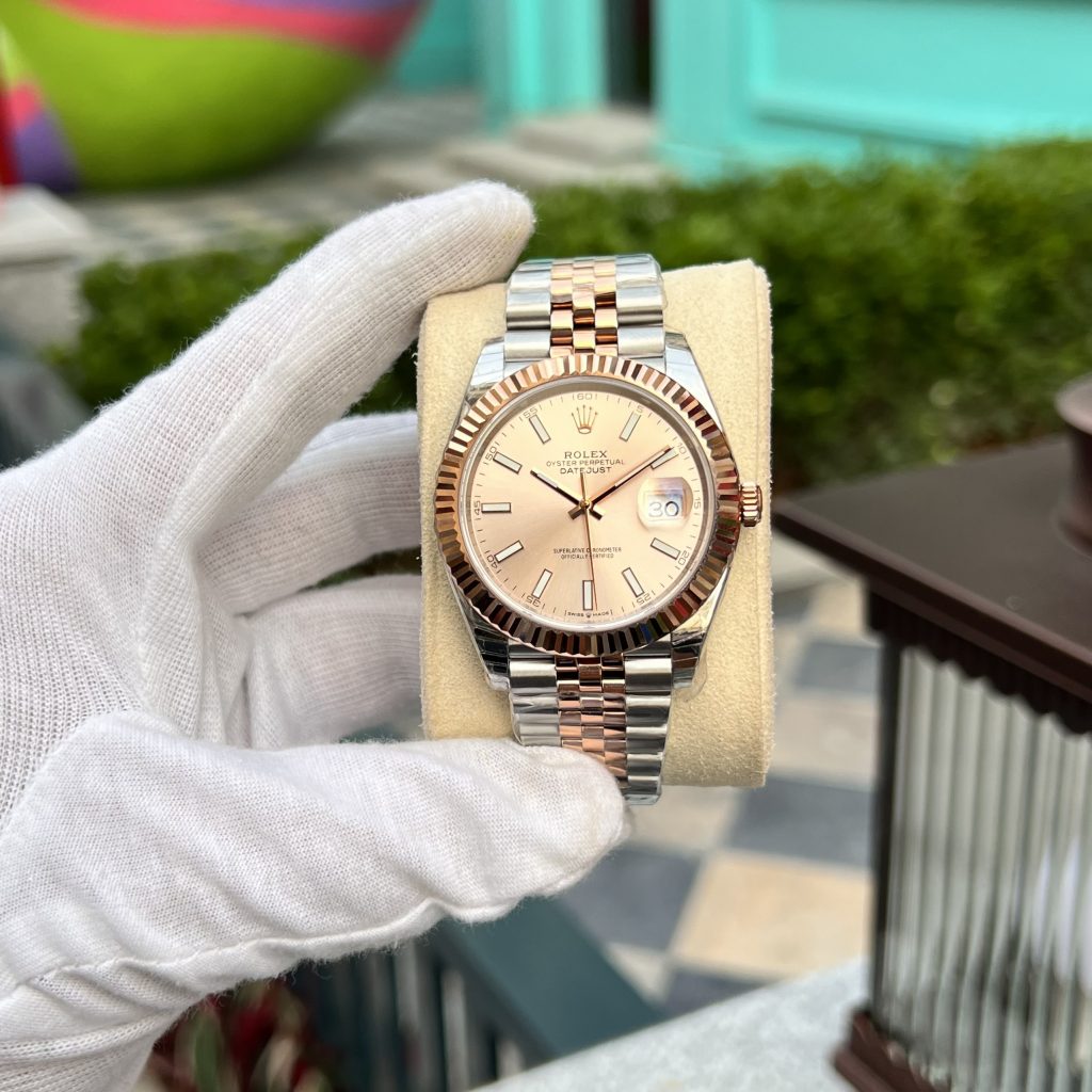 Đồng hồ Rolex DateJust nam dây kim loại Rep 11 EW Factory 41mm (2)