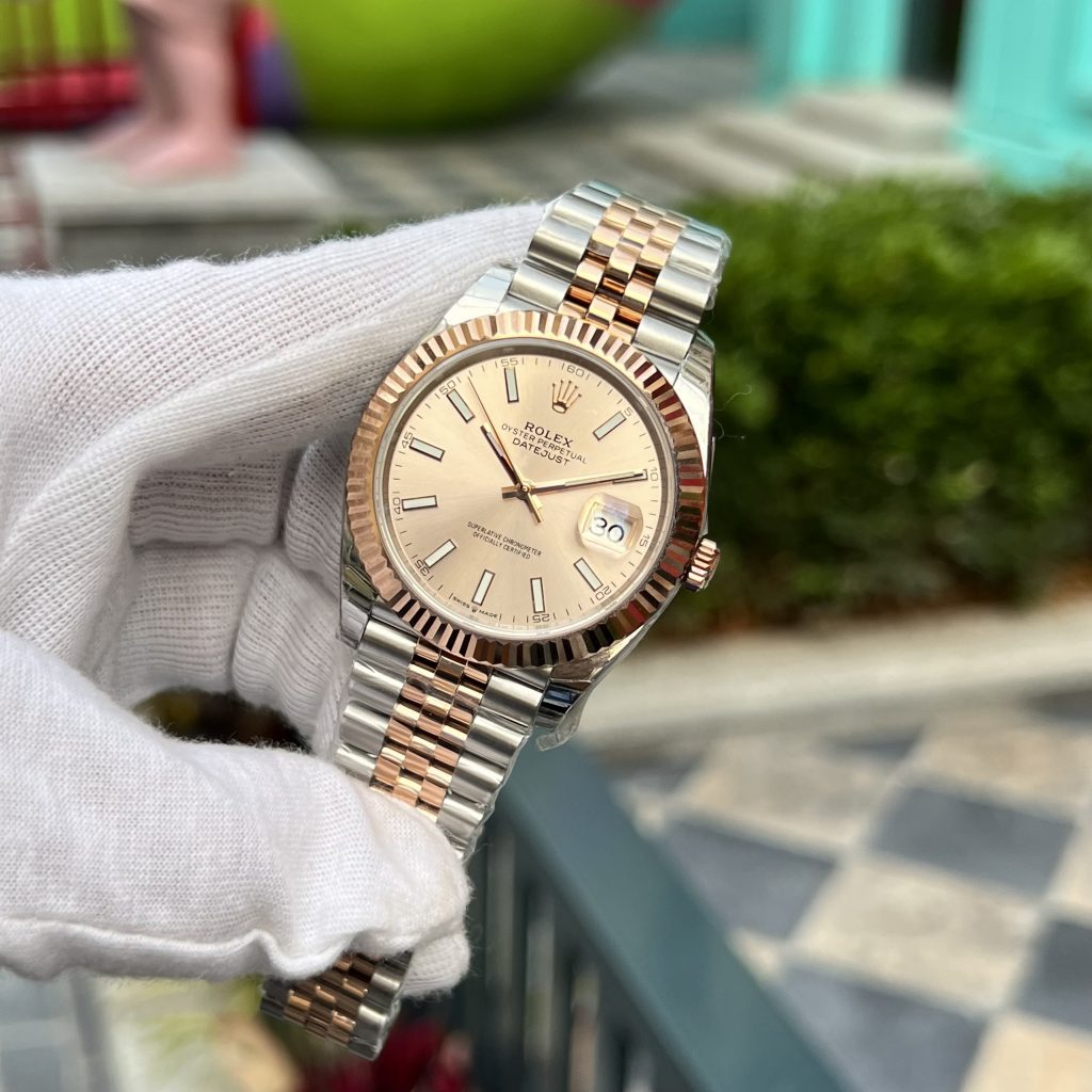 Đồng hồ Rolex DateJust nam dây kim loại Rep 11 EW Factory 41mm (2)