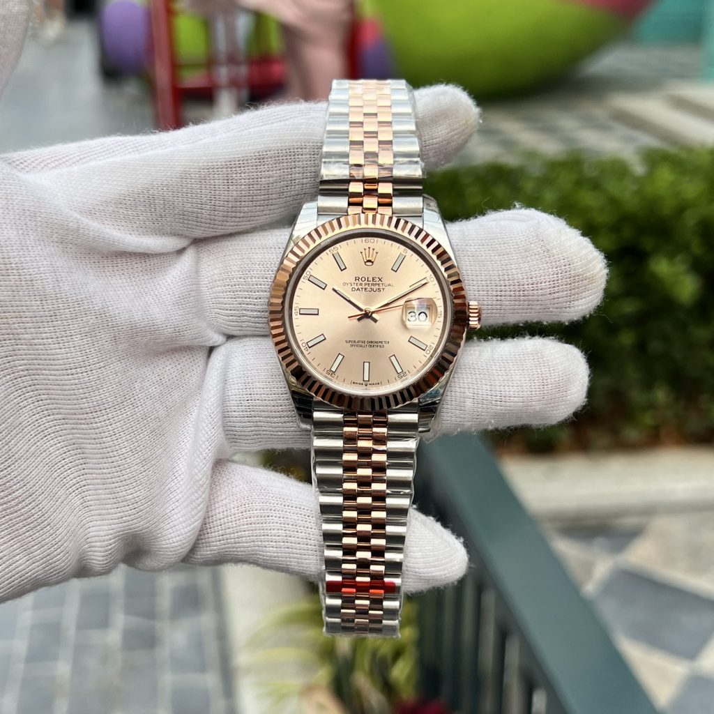 Đồng hồ Rolex DateJust nam dây kim loại Rep 11 EW Factory 41mm (2)