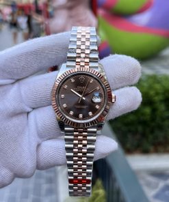 Đồng hồ Rolex DateJust nam mặt Chocolate Replica 11 EW Factory 41mm (2)