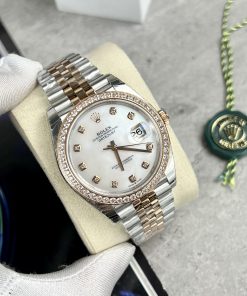 Đồng hồ Rolex DateJust nam mặt khảm xà cừ Replica 11 EW Factory 41mm (2)
