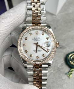 Đồng hồ Rolex DateJust nam mặt khảm xà cừ Replica 11 EW Factory 41mm (2)