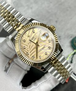 Đồng hồ Rolex DateJust nam mặt lá cây nhiệt đới Replica 11 41mm (2)