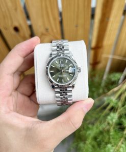 Đồng hồ Rolex DateJust nữ dial green Replica 11 EW Factory 31mm (2)