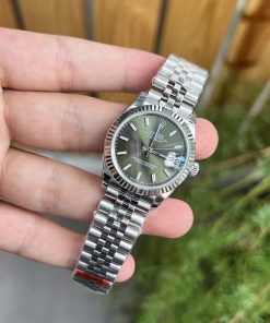 Đồng hồ Rolex DateJust nữ dial green Replica 11 EW Factory 31mm (2)