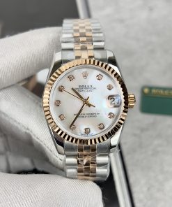 Đồng hồ Rolex DateJust nữ mặt khảm xà cừ Replica 11 EW Factory 31mm (2)