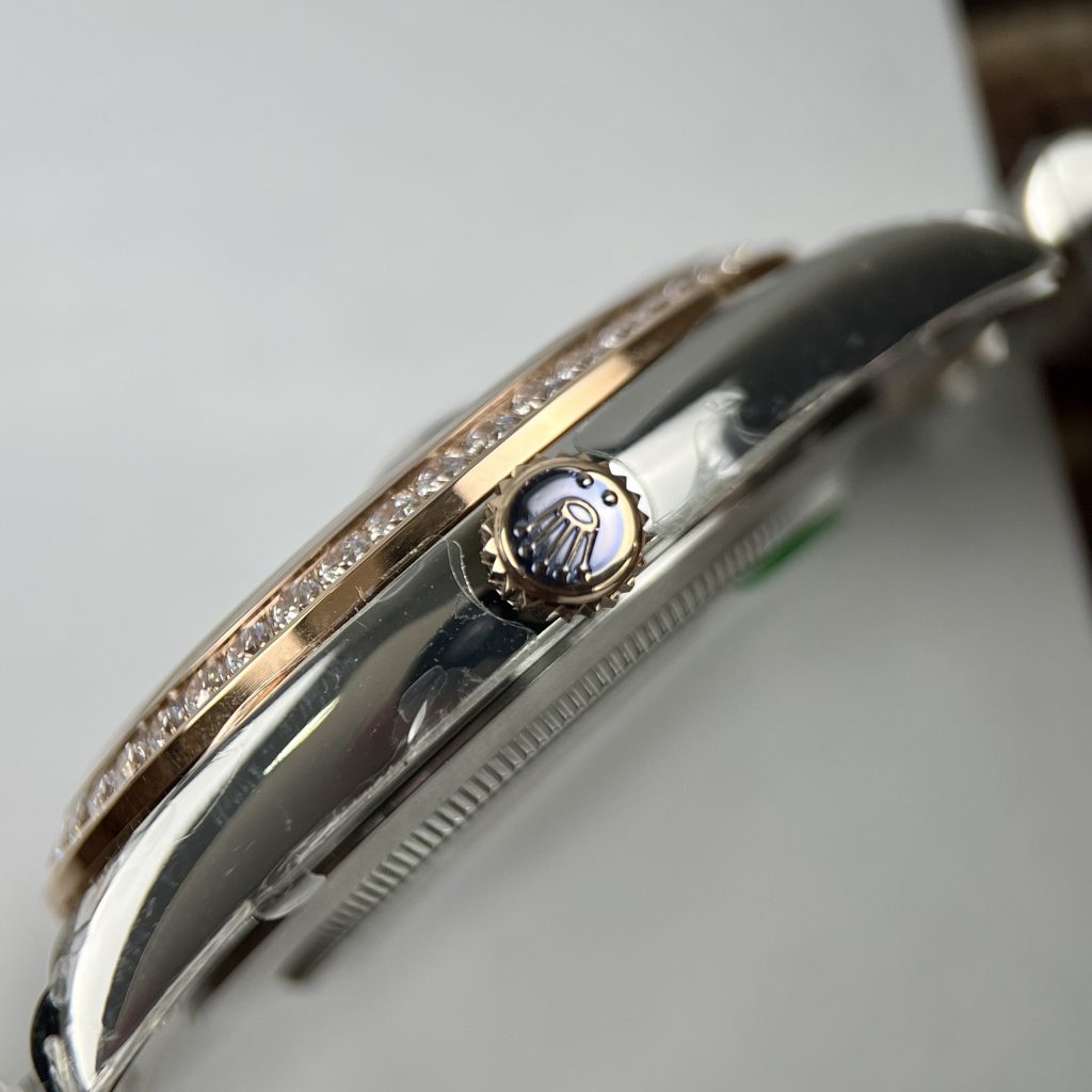 Đồng hồ Rolex Datejust Replica cao cấp mặt đen đính đá 36-41mm (8)