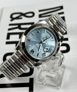 Đồng hồ Rolex Day-Date Replica 11 mặt số màu xanh băng EW Factory 40mm (1)